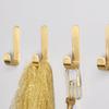 Brass Wall Hooks Punching-Free Hooks Wall Door Key Hook Bathroom Robe Towel Storage Rack Clothes Hnagers Kitchen Hooks
