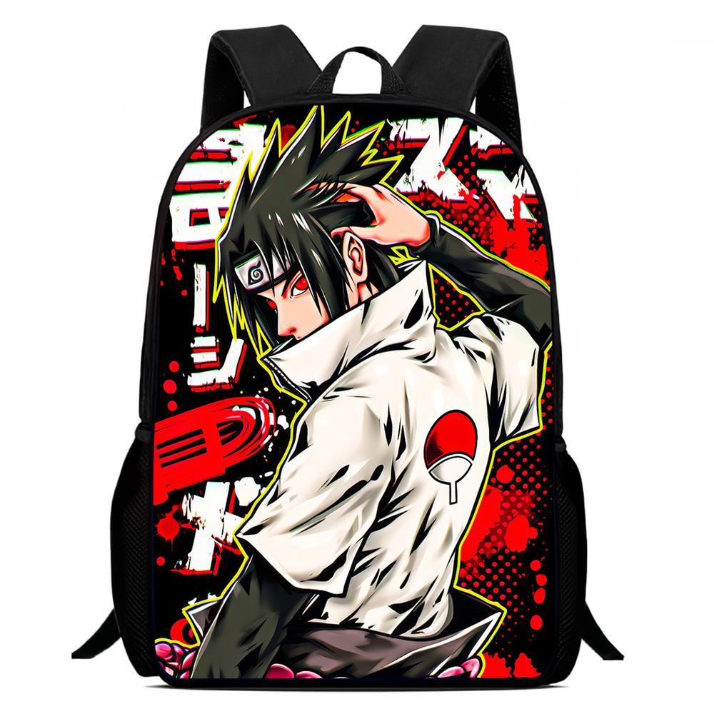 NARUTO Anime 15 Inch Children Cartoon Backpack,Comfort Adjustable Shoulder Straps,School&Daily Use,For 6-11 Year Old Boys&Girls