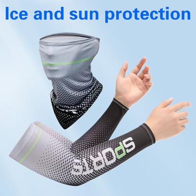 Rękaw z filtrem przeciwsłonecznym Ice Silk Rękawy z filtrem przeciwsłonecznym UV Rękawy z ochroną przeciwsłoneczną Antypoślizgowe Rękawy męskie i damskie Długie rękawiczki Outdoor Cool Sport Jazda na rowerze