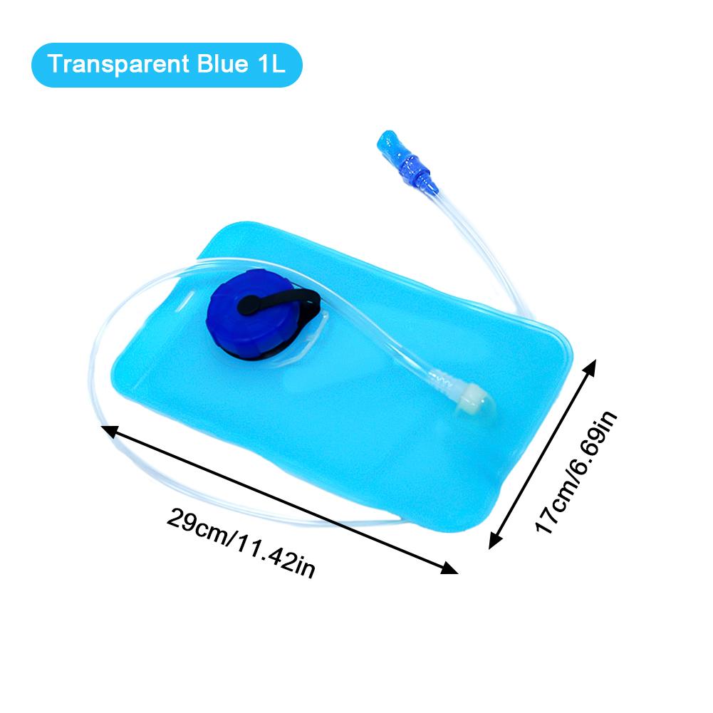 Portable 2L Folding Water Bag with Drinking Tube Sports Backpack Bicycle Riding Hydration Food Grade Outdoor Camping Water Bag