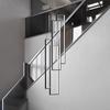 Modern LED Stair Long Chandelier Geometry Villa Duplex Pendant Lamps Luster Luxury Loft Living Room Hanging Light Fixture
