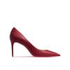 Fashion New pointed shallow mouth high heels with thin heels, matte fashion white commuting single shoes, soft sole size