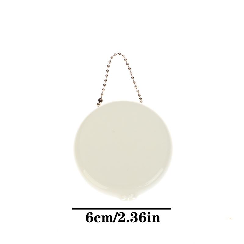 Men Women Zero Wallet Silicone Round Shopping Malls Portable Utility Multifunctional Compact Male Female Storage Bag