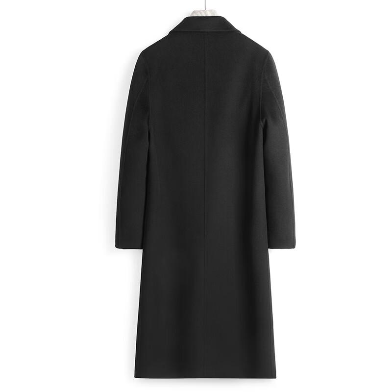 Fanzhen Men's 100% Wool Mid-Length Overcoat