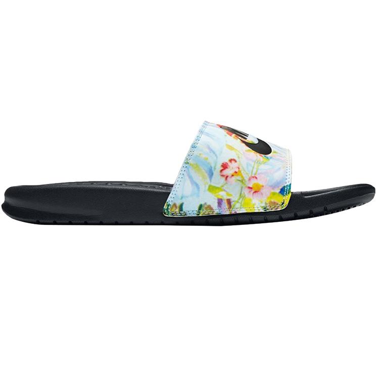 (WMNS) Nike Benassi Slide 'Floral Print' Women's 618919-023