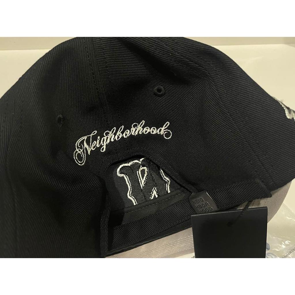 Used NEIGHBORHOOD Neighborhood Baseball Cap Unused 2026 First Sale Black Logo Embroidery