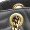 Louis Vuitton M51496 Schwarze Kalbsleder Wellenketten Tragetasche Tragetasche schwarzGebraucht