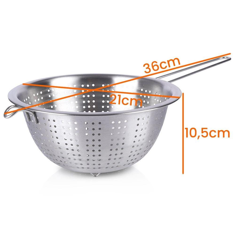 Stainless Steel Kitchen Strainer with Handle 21 cm