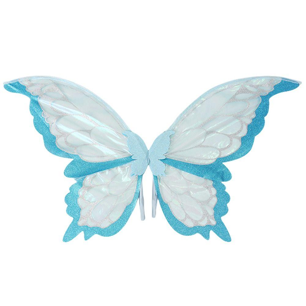 Sparkling Girls Angel Wings Adults Kids Halloween Costume Accessories Funny Fairy Wings