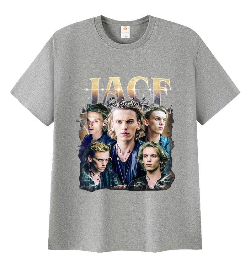Jamie Campbell Bower Graphic T Shirt Womens Unisexs Vintage Fashion Cotton Short Sleeve Tshirts Y2k Summer Clothing Tshirt S