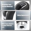 uxcell Universal 5-Speed PU Leather Auto Car Gear Lever Shifter Manual Stick Shift Knob Black