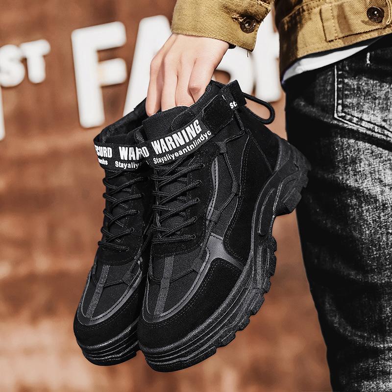 

Darth Vader men s shoes outdoor non-slip light work wear-resistant black Martin trend sports leisure labor insurance tide shoes 44