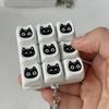 Knackiger Rebound Voice Schwarze Katze Tastatur Schlüsselanhänger Leuchtender Clicker Fidgets Tasche Anhänger Schüler