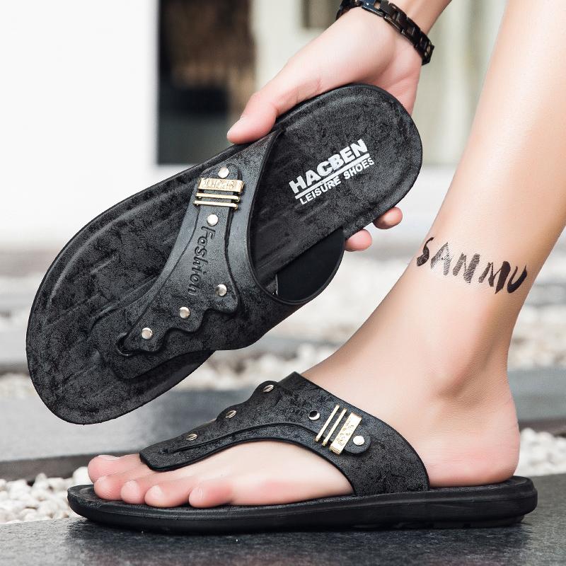 New Summer Men Flip Flops Beach Slippers Man Sandals Non-Slip Home Slipper Indoor House Anti-Slip Shoes Outdoor Male Shoes