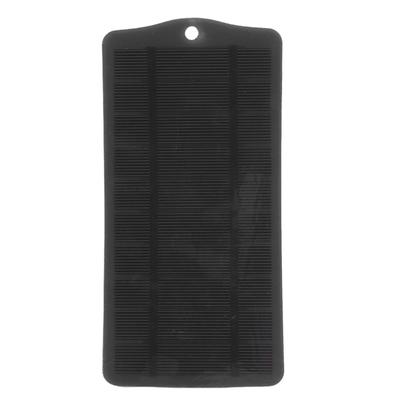 5W Monocrystalline Solar Panel USB Solar Charger Solar Phone Charger for Outdoor Camping Travel Black