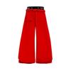American Street Style Quick Dry Parachute Pants Embroidered Waist Relaxed Wide Leg Casual Trousers Teens