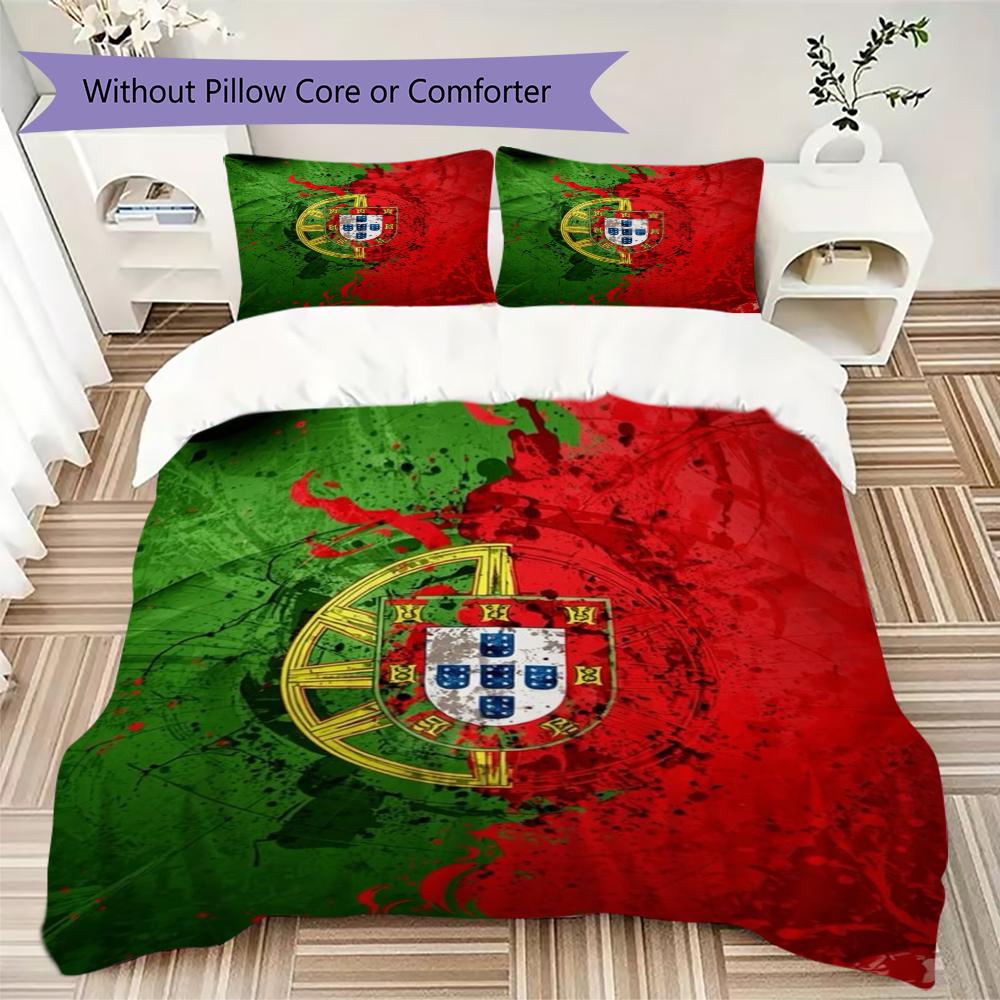 FPF Pattern Bedding uilt Set uilt Cover Pillowcase Home Decoration Birthday Gift (1 * duvet cover + 2 * pillowcase without core)