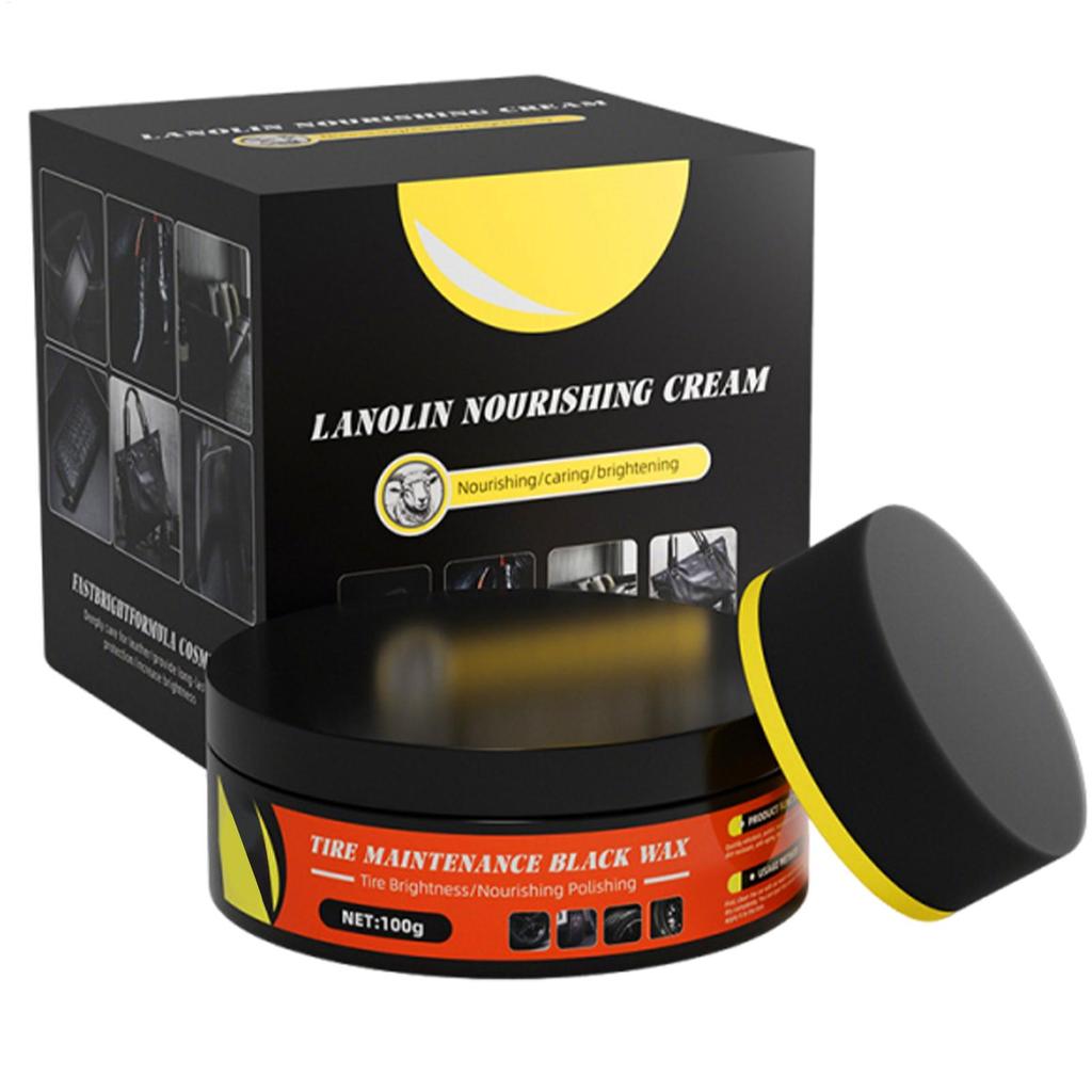 Car Tire Retreading Paste Blackening, Durability Cleaning, Wax Tire Maintenance, Waterproofing, Anti-aging, Retreading Wax