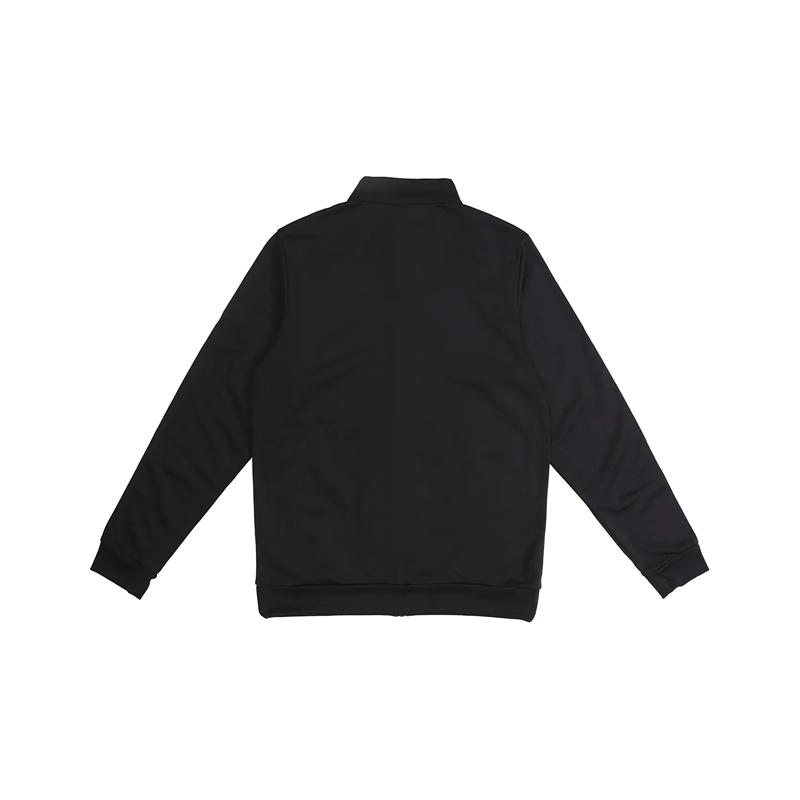 Adidas Fashion Casual Versatile Retro Striped Logo Jacket Unisex Jacket Black DQ2070