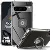 Case - E.F.CONNECTION - for Google Pixel 8 Pro - Transparent - Adjustable Stand - Shockproof - Ultra Slim