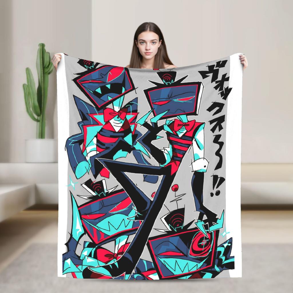 Vox Hazbined Plush Blankets  Creative Throw Blankets for  Sofa Bedding Lounge 150*125cm Bedspread