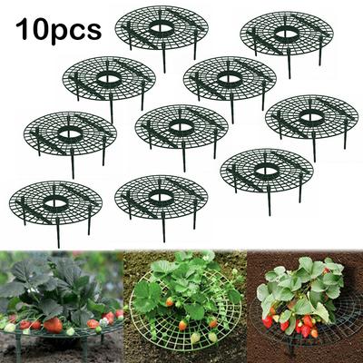 10PCS Strawberry Supports with 4 Sturdy Legs Garden Plants Fruit Stand Strawberry Growing Racks Plant Support Garden Accsesories