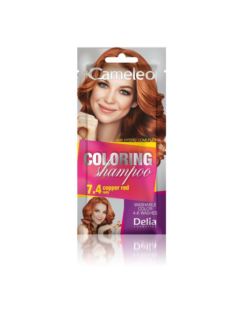 Delia Cosmetics Cameleo Szampon Koloryzujący 7.4 Rudy 1Szt