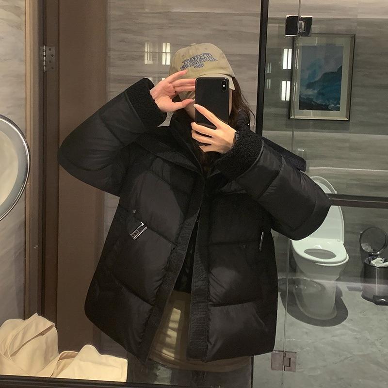 

Новая зимняя хлопковая куртка-двойка, повседневная, модная и простая, приталенная XL