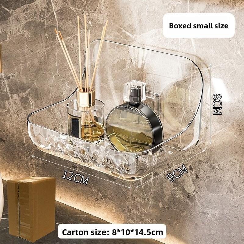 Prateleira de Armazenamento de Parede para Banheiro em Acrílico para Cosméticos Estilo Moderno Simples