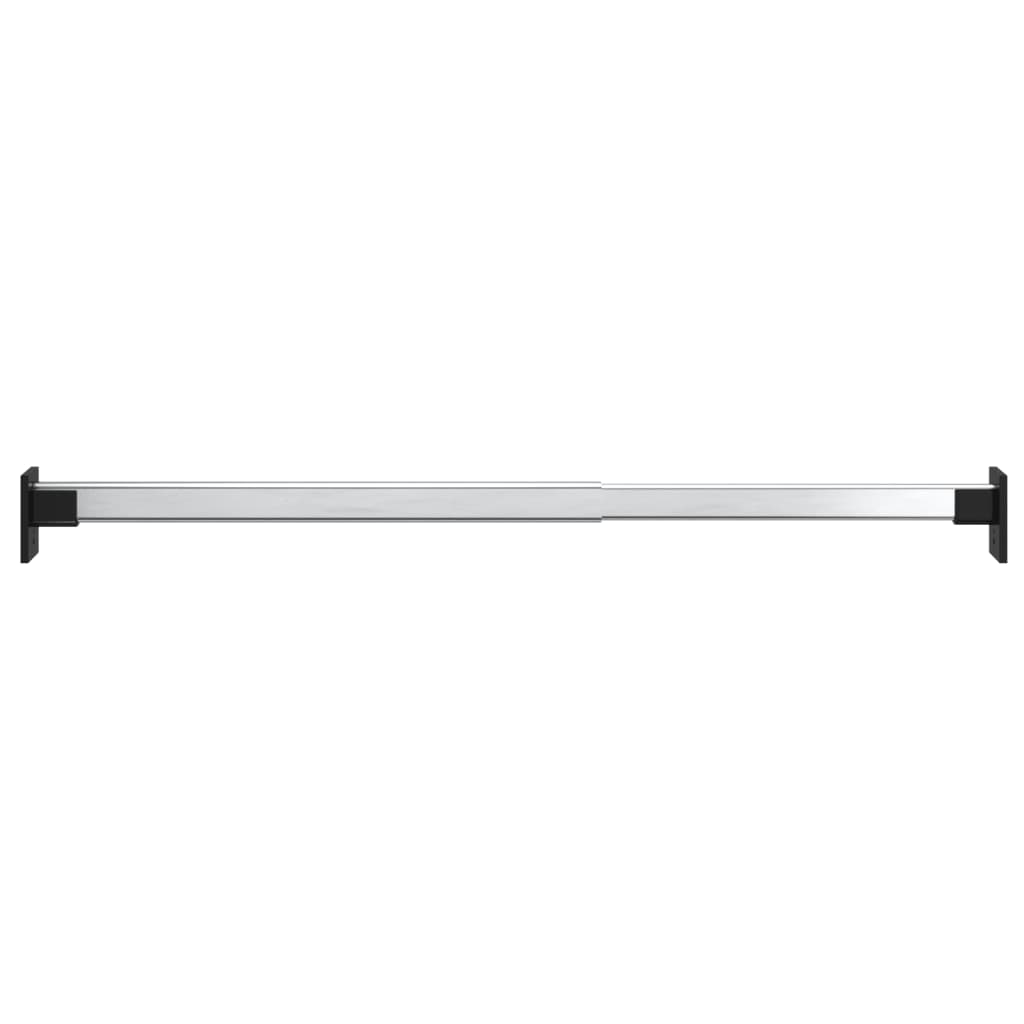 Telescopic Clothes Rods 2 Pcs Silver 58 100 Cm
