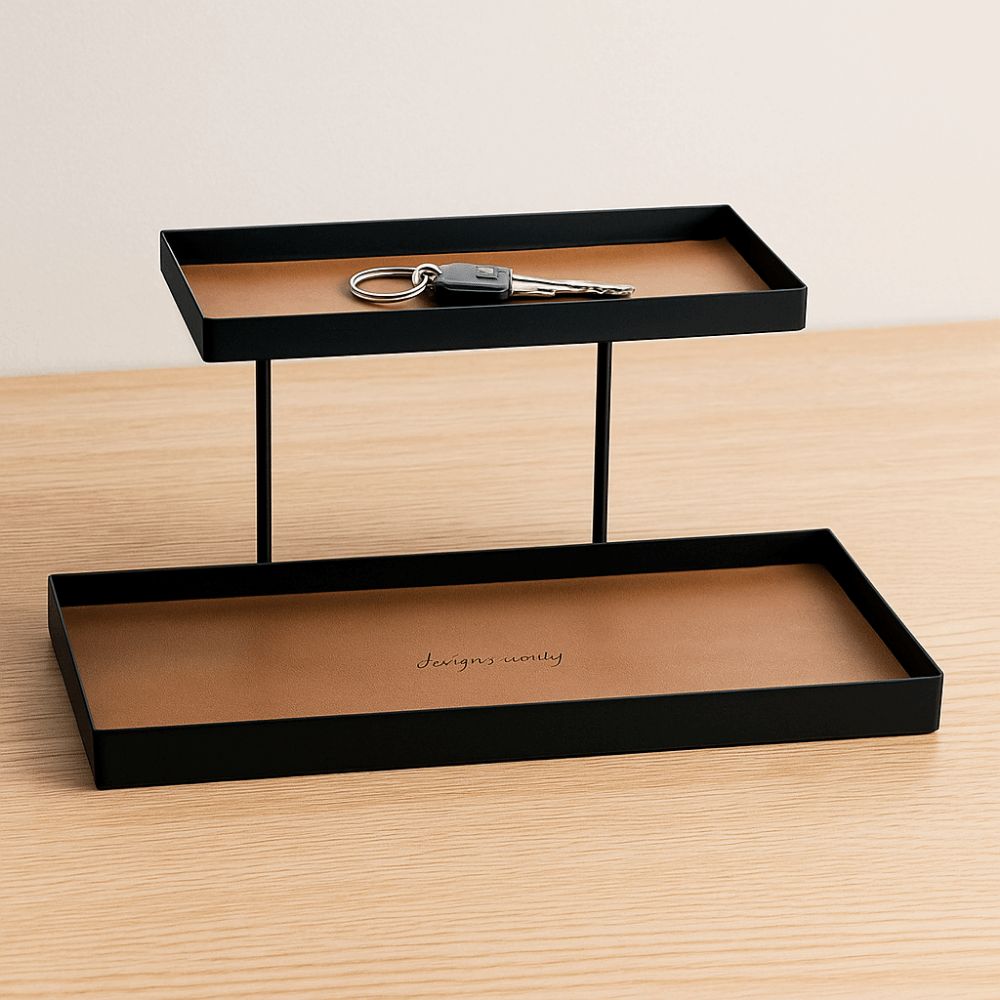 Large Capacity Jewelry Key Holder Iron Jewelry Display Stand Rack Cosmetics Storage Rack Entryway