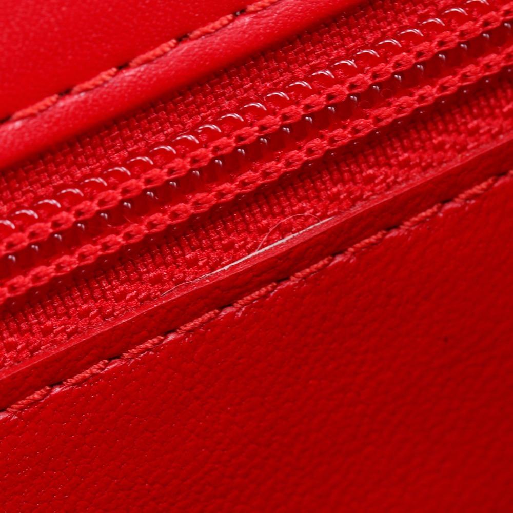 Louis Vuitton Spartan Shoulder Bag M63947 Opera Line Red Calfskin/Epi Leather Women Used