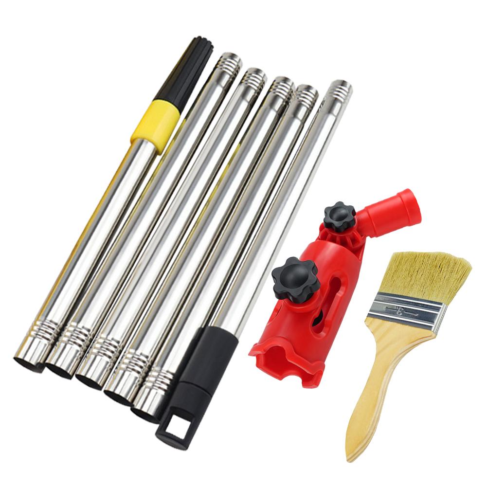 Multi-Angle Paint Brush Extender Telescopic Ceiling Wall Painting Rods Detachable Cleaning Brush Extender Stick for High Ceiling