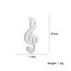 Teamer 5 Stück/Los Musiknote Musikinstrument Anhänger Edelstahl Charms Für Halskette Armband Herstellung Schmuck Großhandel Neu