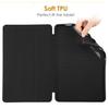 Case for Pad 6 Pro 11 / Pad 6 11'' , Ultra-Thin Folding Folio PU Leather Stand Cover Soft Silicone Back Shell