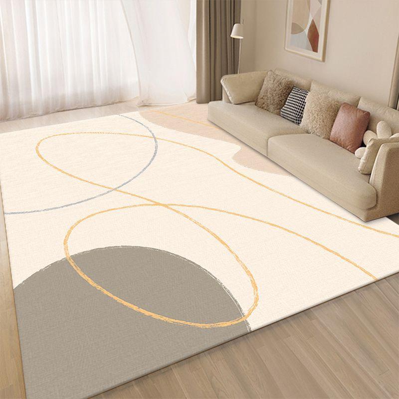 Wabi Sand Wind Crystal Fleece Carpet Living Room Stain Resistant Easy Care Cream Wind Premium Bedroom Bedside Blanket