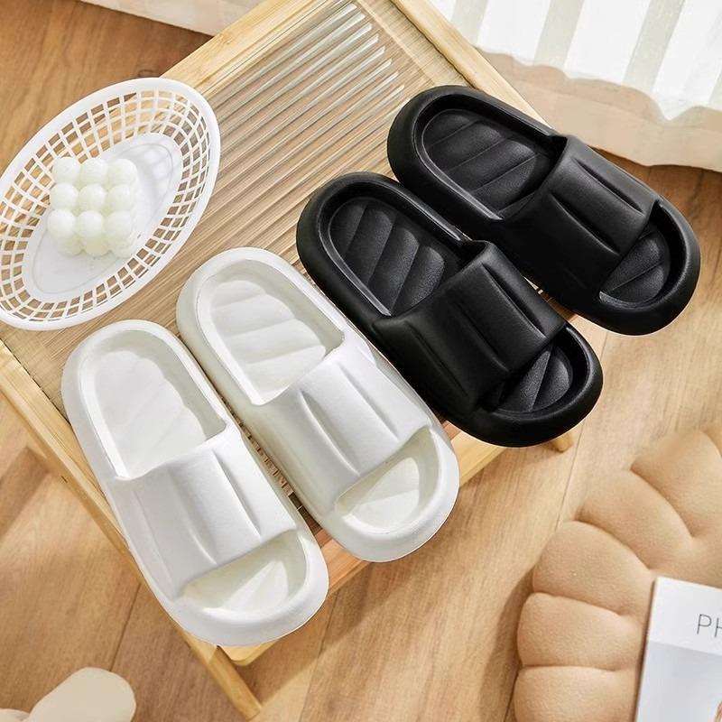 Home slippers men's summer eva thick-bottomed non-slip bathroom home wear new deodorant cool slippers women