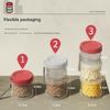 Portable Multi Layer Pet Food Organiser for Dog and Cats Travel Friendly Designs Sauce Bottle Seasoning Box