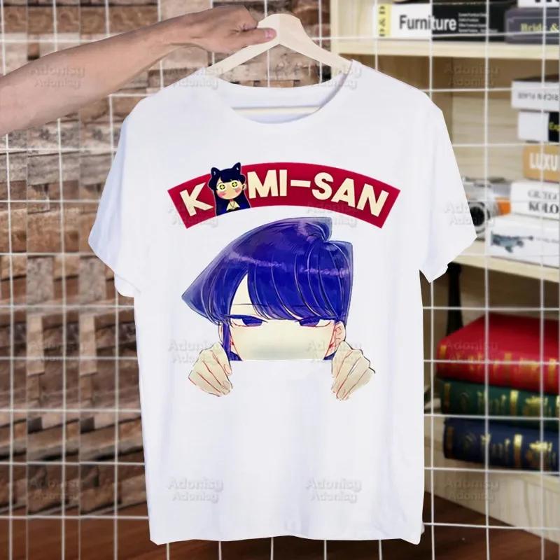 

Komi San Can t Communicate Футболка Унисекс Летний Топ Комисан Шоко Взволнованные Футболки Футболки с короткими рукавами Футболки Унисексга Тадано Футболка 4XL