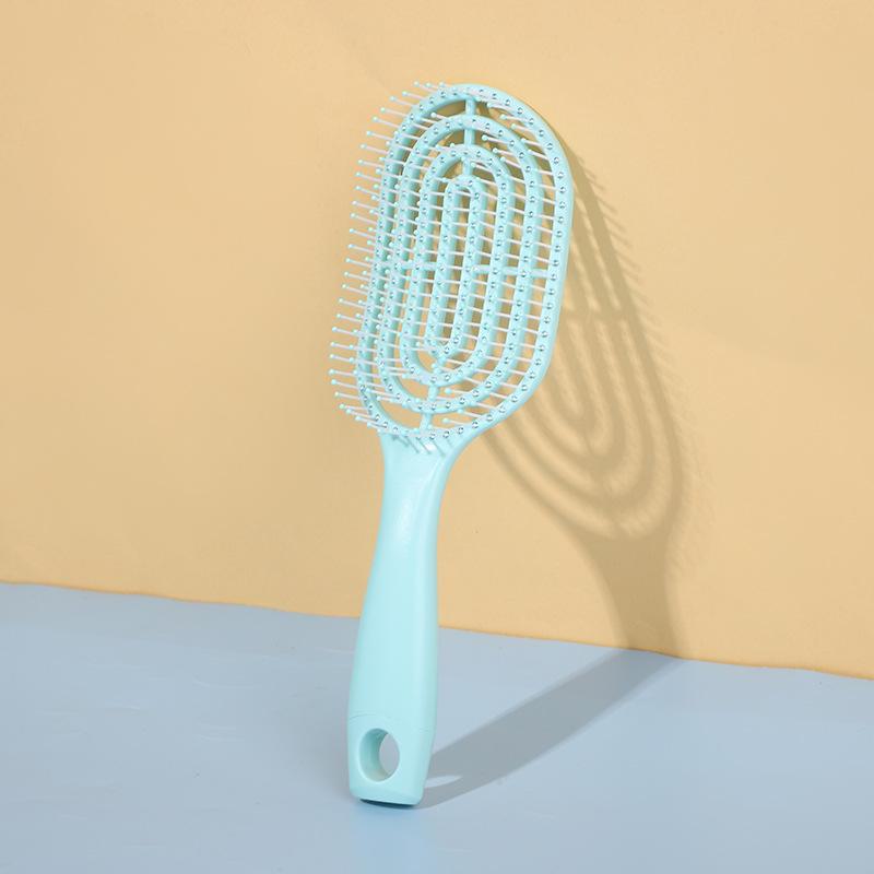 

Новый стиль пушистой ребристой расчески для женщин: Идеально подходит для парикмахерских, массажных и домашних условий.