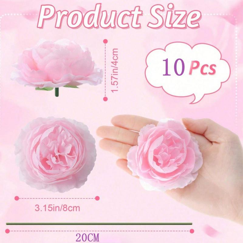 5/10 Stück Rose Künstliche Blumenstrauß Seide Kunstblume für Heimdeko Garten Hochzeit Braut Dekoration Outdoor Vase Ornament