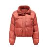 Women Jacket Winter Thick Warm Cropped Puffer Parkas Coat Long Sleeve High Neck Loose Casual Cotton Short Coat Jacket