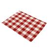 Blue/Yellow/Green White Small Plaid Placemats Linen Table Mat Fresh Style Modern Decor Kitchen Dining Room Grid Cup Pads Coaster