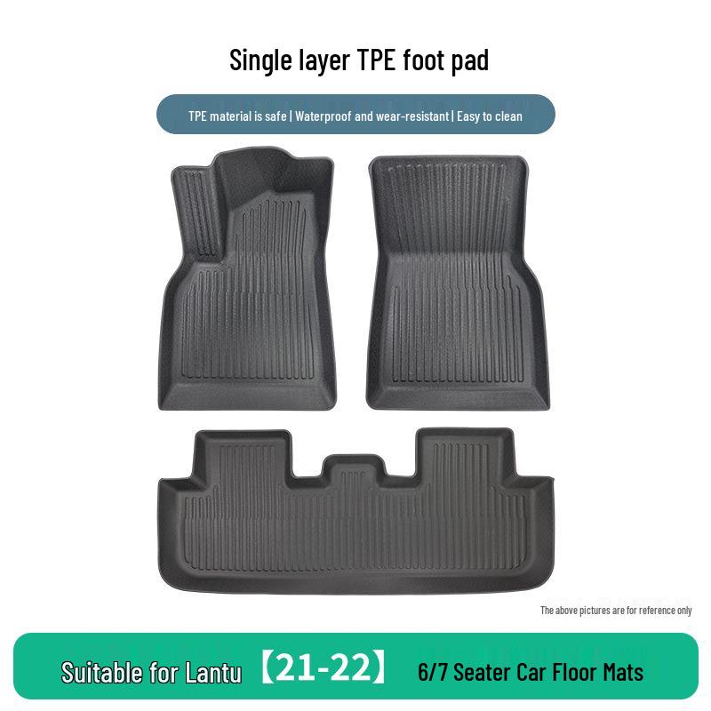 Volkswagen Talagon 2021-2022 6/7-Seater TPE Anti-Slip Rubber Floor Mats