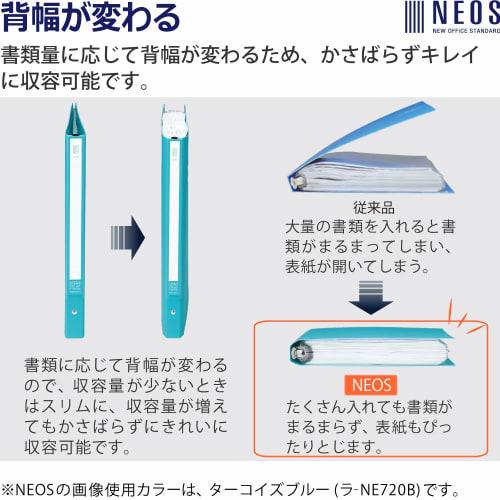 KOKUYO File Clear File NEOS Replacement Paper Type A4 Vertical Wide 30 Holes Navy LA-NE730DB