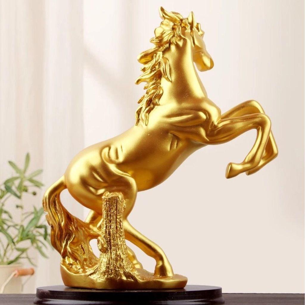 Success on Horseback: Large Horse Figurine for Home or Office Decor