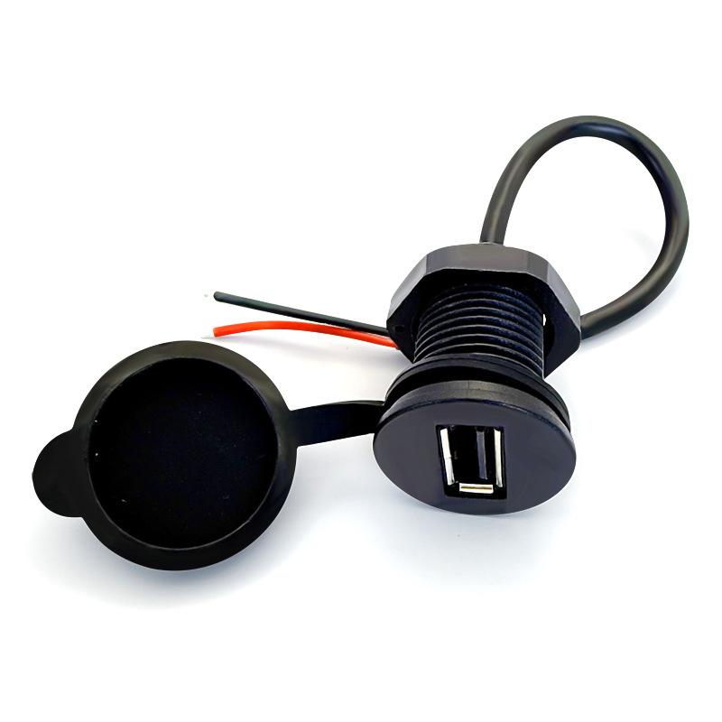 Usb With Screw Female Socket Fast Charging Connector Adapter For Car Ship Motorcycle Data Transmission Extension Cable