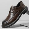 Fashion Leather Men Oxford Shoes Brown Black Mens Dress Shoes New Fashion Office Mens Shoes Business Oxfords Casual Formal Footwear Male