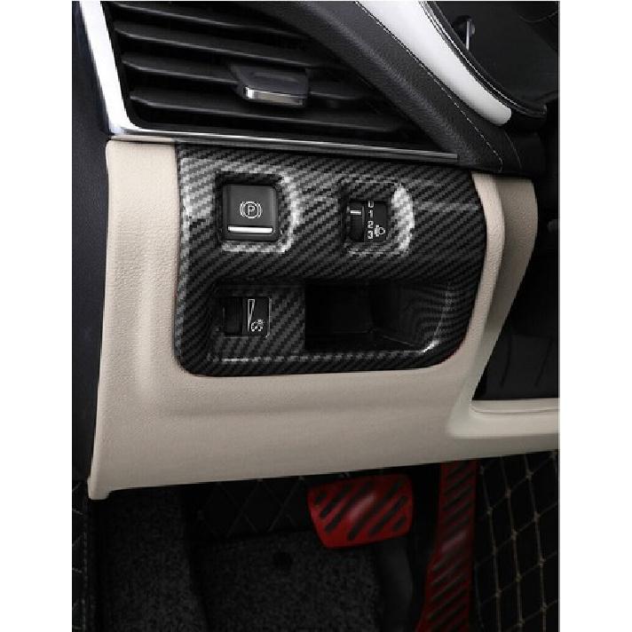 Headlight Switch Control Frame Trim ABS Carbon Fiber For Cadillac CT5 -