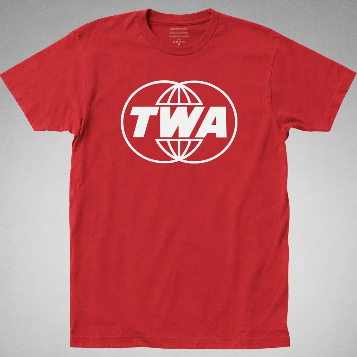 TWA Trans World Airlines T-SHIRT tee Retro classic aviation flight jet airplane L
